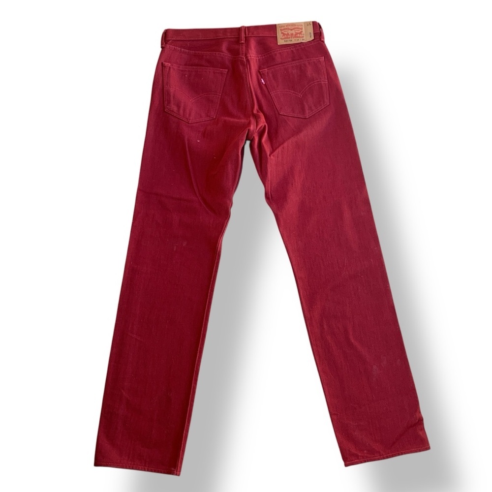 Levi’s 501 XX Red Rigid Denim Straight Leg Jeans 34x34